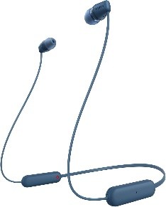 [WI-C100/LZ E] Sony WI-C100 Wireless in-Ear Bluetooth Headphones with Built-in Microphone, Blue